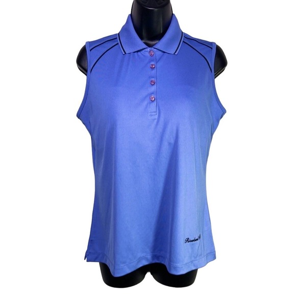 Greg Norman Tops - Greg Norman Women's Polo Lavender Golf Collared‎ Tank Top Shirt Size Medium
